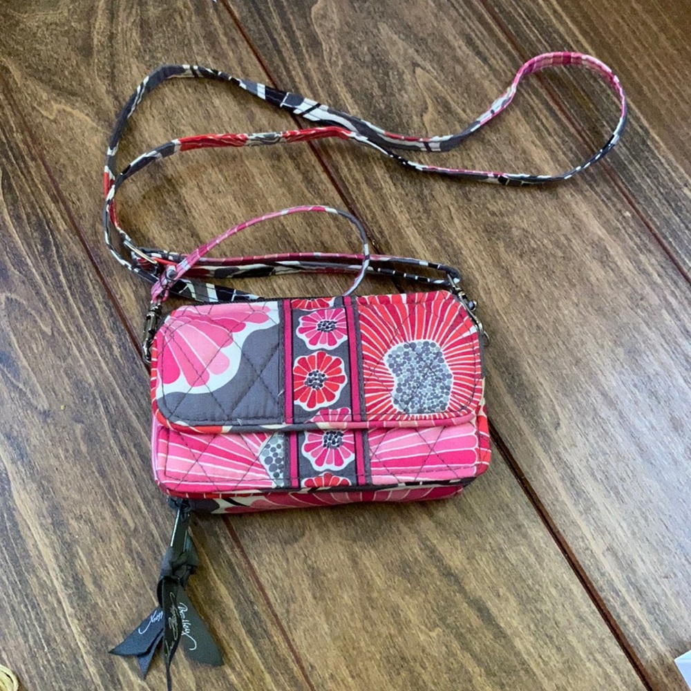 Vera Bradley wallet clutch with strap